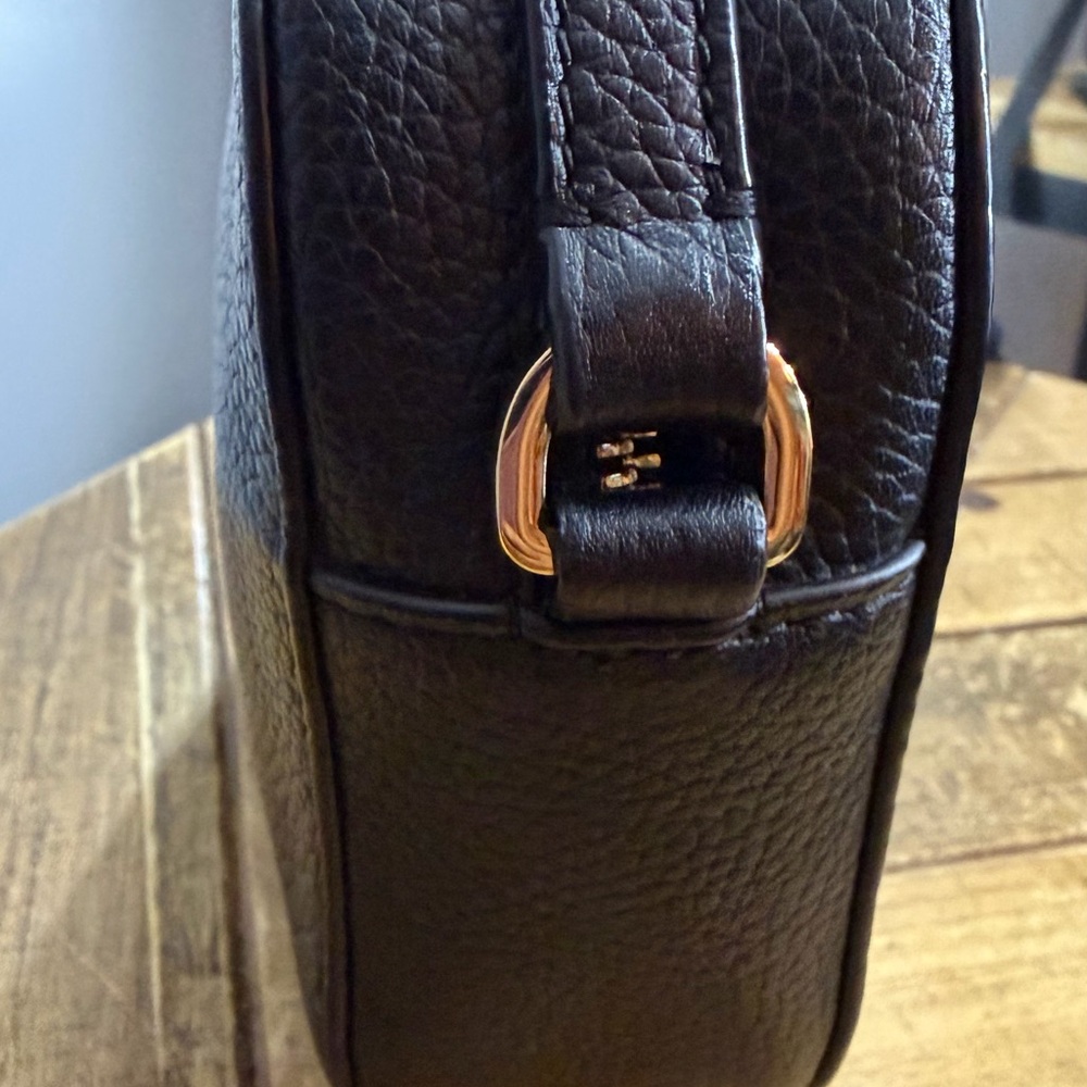 Tory Burch Black Pebbled Leather Crossbody Bag - Picture 4 of 8